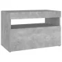 LED-Nachttische 2 Stück Sperrholz Beton 60x35x40 cm von vidaXL, Nachttische - Ref: Foro24-3082783, Preis: 68,11 €, Rabatt: %