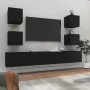 6-teiliges TV-Möbelset aus schwarzem Sperrholz von vidaXL, TV-Möbel - Ref: Foro24-3114263, Preis: 178,49 €, Rabatt: %