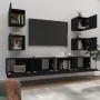 6-piece black plywood TV furniture set by vidaXL, TV Furniture - Ref: Foro24-3114263, Price: 178,49 €, Discount: %