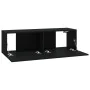 6-teiliges TV-Möbelset aus schwarzem Sperrholz von vidaXL, TV-Möbel - Ref: Foro24-3114263, Preis: 178,49 €, Rabatt: %