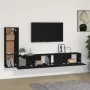 3-piece black plywood TV furniture set by vidaXL, TV Furniture - Ref: Foro24-3114319, Price: 156,27 €, Discount: %