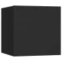 6-teiliges TV-Möbelset aus schwarzem Sperrholz von vidaXL, TV-Möbel - Ref: Foro24-3114367, Preis: 227,77 €, Rabatt: %