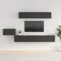 5-teiliges TV-Möbelset aus schwarzem Sperrholz von vidaXL, TV-Möbel - Ref: Foro24-3114431, Preis: 212,15 €, Rabatt: %