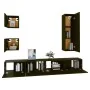 Set de muebles para TV 5 piezas madera contrachapada negro de vidaXL, Muebles TV - Ref: Foro24-3114447, Precio: 196,79 €, Des...