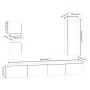 Set de muebles para TV 5 piezas madera contrachapada negro de vidaXL, Muebles TV - Ref: Foro24-3114447, Precio: 196,79 €, Des...