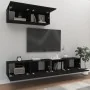 3-teiliges TV-Möbelset aus schwarzem Sperrholz von vidaXL, TV-Möbel - Ref: Foro24-3114479, Preis: 163,63 €, Rabatt: %