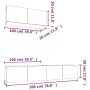 3-teiliges TV-Möbelset aus schwarzem Sperrholz von vidaXL, TV-Möbel - Ref: Foro24-3114479, Preis: 163,63 €, Rabatt: %