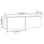 4-teiliges TV-Möbelset aus schwarzem Sperrholz von vidaXL, TV-Möbel - Ref: Foro24-3114535, Preis: 181,03 €, Rabatt: %