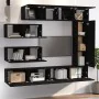 Set de muebles para TV 7 piezas madera contrachapada negro de vidaXL, Muebles TV - Ref: Foro24-3114559, Precio: 330,48 €, Des...