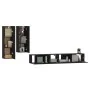 4-teiliges TV-Möbelset aus schwarzem Sperrholz von vidaXL, TV-Möbel - Ref: Foro24-3114631, Preis: 197,48 €, Rabatt: %