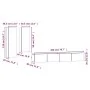 4-teiliges TV-Möbelset aus schwarzem Sperrholz von vidaXL, TV-Möbel - Ref: Foro24-3114631, Preis: 197,48 €, Rabatt: %