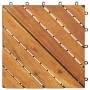 Acacia wood porch tiles 30 pieces brown 30x30 cm by vidaXL, Floors and carpets - Ref: Foro24-3114667, Price: 123,65 €, Discou...