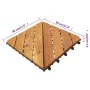Acacia wood porch tiles 30 pieces brown 30x30 cm by vidaXL, Floors and carpets - Ref: Foro24-3114667, Price: 123,65 €, Discou...