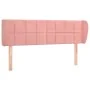 Rosa Samtkopfteil 147x23x78/88 cm von vidaXL, Kopf- und Fußteile - Ref: Foro24-3117197, Preis: 68,64 €, Rabatt: %