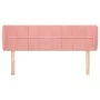 Rosa Samtkopfteil 147x23x78/88 cm von vidaXL, Kopf- und Fußteile - Ref: Foro24-3117197, Preis: 68,64 €, Rabatt: %