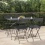 Klappbare Cafeteriastühle, 4 Stück, Stahl und schwarzes synthetisches Rattan von vidaXL, Gartenstühle - Ref: Foro24-3152112, ...