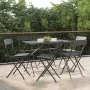 Sillas cafetería plegables 6 uds acero y ratán sintético negro de vidaXL, Sillas de jardín - Ref: Foro24-3152113, Precio: 223...