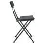 Folding café chairs 8 units steel and black synthetic rattan by vidaXL, Garden chairs - Ref: Foro24-3152114, Price: 296,60 €,...