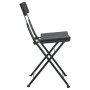 Klappbare Cafeteria-Stühle 8 Stk. Stahl und synthetisches Rattan schwarz von vidaXL, Gartenstühle - Ref: Foro24-3152114, Prei...