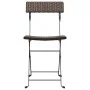 Faltbare Cafeteria-Stühle 6 Stk. Stahl und synthetisches Rattan braun von vidaXL, Gartenstühle - Ref: Foro24-3152116, Preis: ...