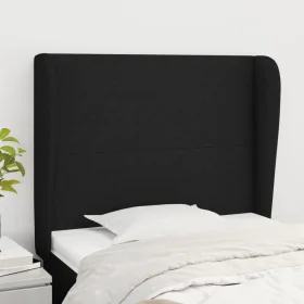 Headboard with black fabric ears 103x23x118/128 cm by vidaXL, Headboards and footboards - Ref: Foro24-3117668, Price: 71,33 €...
