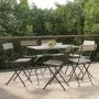 Sillas cafetería plegables 6 uds acero y ratán sintético gris de vidaXL, Sillas de jardín - Ref: Foro24-3152119, Precio: 213,...