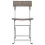 Sillas cafetería plegables 6 uds acero y ratán sintético gris de vidaXL, Sillas de jardín - Ref: Foro24-3152119, Precio: 213,...
