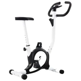 Ergometer mit schwarzem Widerstandsband von vidaXL, Stationäre Fahrräder - Ref: Foro24-92009, Preis: 129,46 €, Rabatt: %