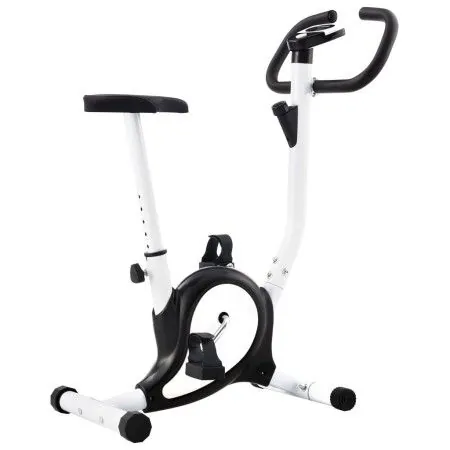 Bicicleta estática con resistencia de cinta negra de vidaXL, Bicicletas estáticas - Ref: Foro24-92009, Precio: 129,40 €, Desc...