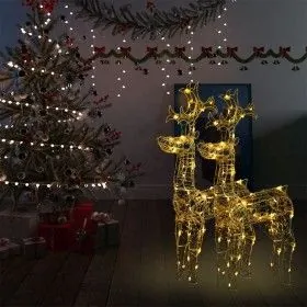 Acrylic Christmas reindeer 2 units 60x16x100 cm by vidaXL, Christmas lights - Ref: Foro24-3154369, Price: 204,45 €, Discount: %