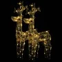 Renos de Navidad acrílico 2 unidades 60x16x100 cm de vidaXL, Luces de Navidad - Ref: Foro24-3154369, Precio: 204,45 €, Descue...