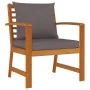 Garden dining set with cushions 9 pieces solid acacia wood by vidaXL, Garden sets - Ref: Foro24-3154981, Price: 729,96 €, Dis...