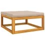 Gartenmöbel-Set 6-teilig aus massivem Holz und taupegrauen Kissen von vidaXL, Gartensets - Ref: Foro24-3155268, Preis: 618,58...
