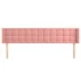 Cabecero de terciopelo rosa 163x16x78/88 cm de vidaXL, Cabeceros y pies de cama - Ref: Foro24-3119261, Precio: 80,17 €, Descu...