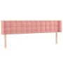Rosa Samtkopfteil 203x16x78/88 cm von vidaXL, Kopf- und Fußteile - Ref: Foro24-3119273, Preis: 73,81 €, Rabatt: %
