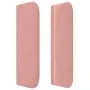 Cabecero de terciopelo rosa 203x16x78/88 cm de vidaXL, Cabeceros y pies de cama - Ref: Foro24-3119273, Precio: 73,81 €, Descu...