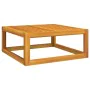 Set muebles de jardín 5 pzas madera maciza y cojines gris claro de vidaXL, Conjuntos de jardín - Ref: Foro24-3155278, Precio:...