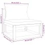 Gartenmöbel-Set 4-teilig aus Massivholz und hellgrauen Kissen von vidaXL, Gartensets - Ref: Foro24-3155284, Preis: 471,96 €, ...