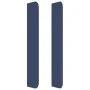 Headboard with blue fabric ears 147x16x118/128 cm by vidaXL, Headboards and footboards - Ref: Foro24-3119304, Price: 116,89 €...