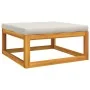 Set muebles jardín 12 pzas madera maciza y cojines gris claro de vidaXL, Conjuntos de jardín - Ref: Foro24-3155295, Precio: 1...