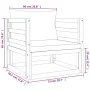 7-teiliges Gartenmöbel-Set aus massivem Holz und hellgrauen Kissen von vidaXL, Gartensets - Ref: Foro24-3155305, Preis: 826,1...