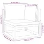 Gartenmöbel-Set 7-teilig aus Massivholz und grünen Kissen von vidaXL, Gartensets - Ref: Foro24-3155329, Preis: 787,60 €, Raba...