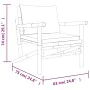 5-teiliges Gartenmöbel-Set aus Bambus mit dunkelgrauen Kissen von vidaXL, Gartensets - Ref: Foro24-3156474, Preis: 579,66 €, ...