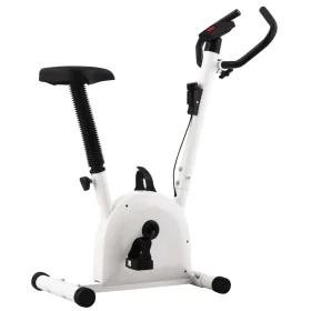 Bicicleta estática con resistencia de cinta blanco by vidaXL, Stationary bikes - Ref: Foro24-92137, Price: 120,03 €, Discount: %