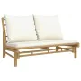 Gartenmöbel-Set 4-teilig aus Bambus und cremeweißen Kissen von vidaXL, Gartensets - Ref: Foro24-3156481, Preis: 529,76 €, Rab...