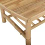 Garden furniture set 4 pieces bamboo and cream white cushions by vidaXL, Garden sets - Ref: Foro24-3156471, Price: 482,55 €, ...