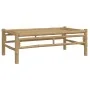 3-teiliges Gartenmöbel-Set aus Bambus mit dunkelgrauen Kissen von vidaXL, Gartensets - Ref: Foro24-3156482, Preis: 410,11 €, ...