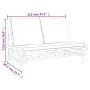 3-piece bamboo garden furniture set with dark gray cushions by vidaXL, Garden sets - Ref: Foro24-3156482, Price: 382,78 €, Di...