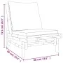 5-teiliges Gartenmöbel-Set aus Bambus mit dunkelgrauen Kissen von vidaXL, Gartensets - Ref: Foro24-3156486, Preis: 482,26 €, ...