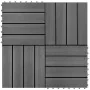 WPC tiles 30x30 cm 11 units 1 m² gray by vidaXL, Floors and carpets - Ref: Foro24-40826, Price: 57,05 €, Discount: %